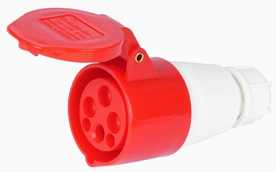 4 পোল 32A ইন্ডাস্ট্রিয়াল সংযোগকারী IP67 380v ওয়াটারপ্রুফ মুভযোগ্য সকেট