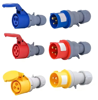5X63 63A 5P শিল্প জলরোধী প্লাগ এবং সকেট 5 পিন IP67 16A 32A স্ট্যান্ডার্ড শিল্প প্লাগ